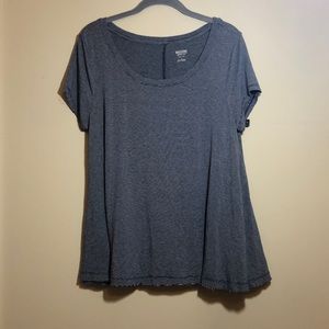 Blue and White Striped Tee